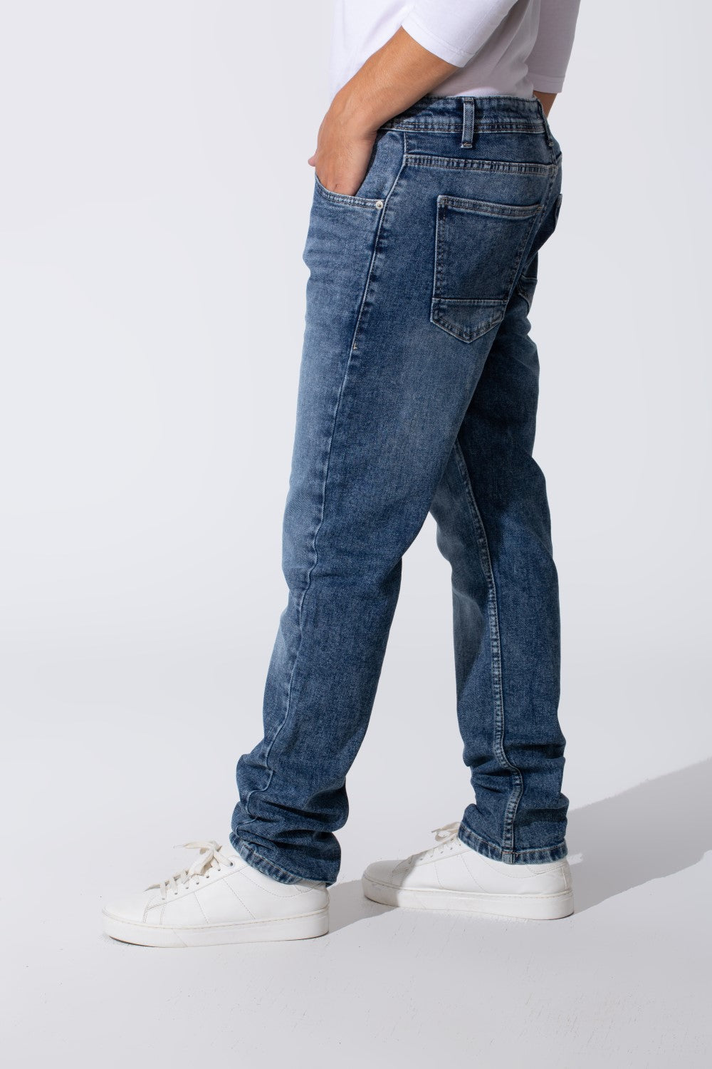 Men's Used Slim Fit Five Pockets Jeans Pants
