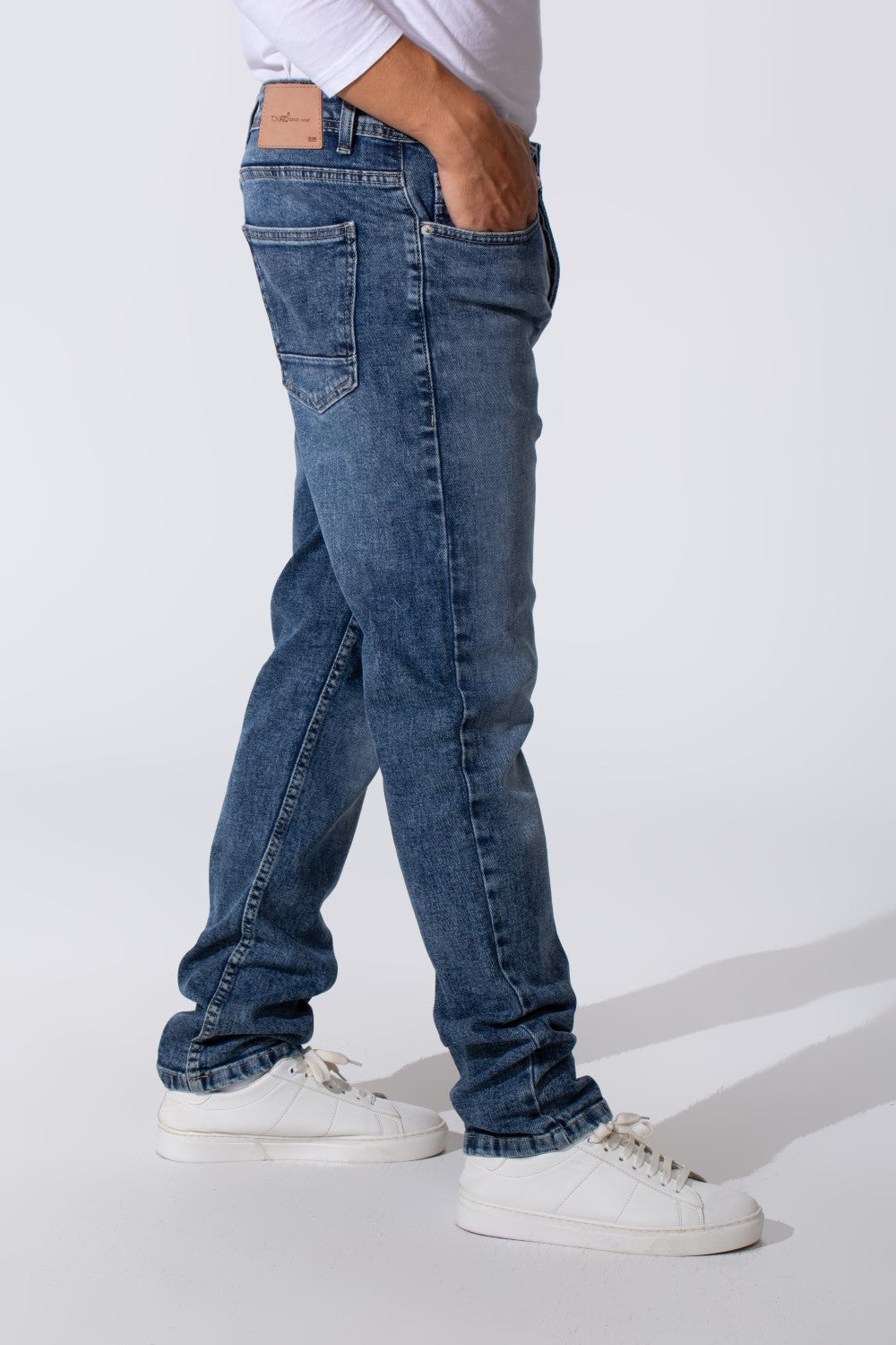 Men's Used Slim Fit Five Pockets Jeans Pants