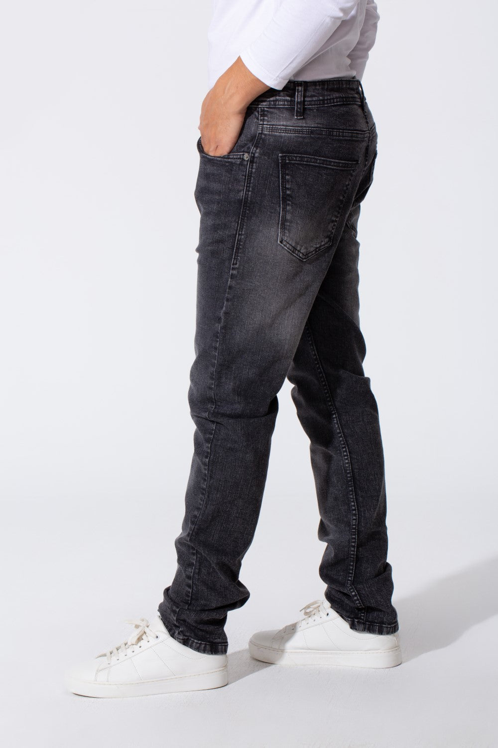 Men's Used Slim Fit Tomato Five Pockets Jeans Pants