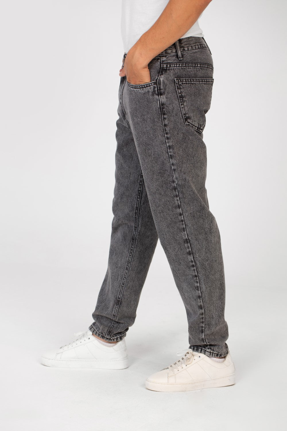 Men's Five Pockets Boyfriend Jeans Pants Trousers In Basic Details