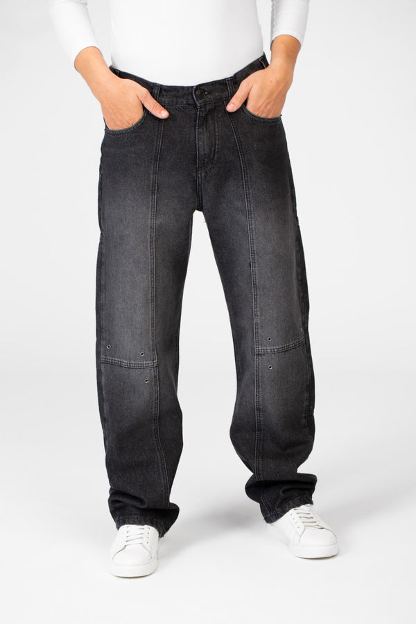 Men's Cargo Jeans Pants With A Modern Cut And Basic Details
