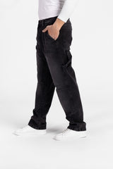 Men's Front And Back Pockets Cargo Jeans Pants In Modern Cut