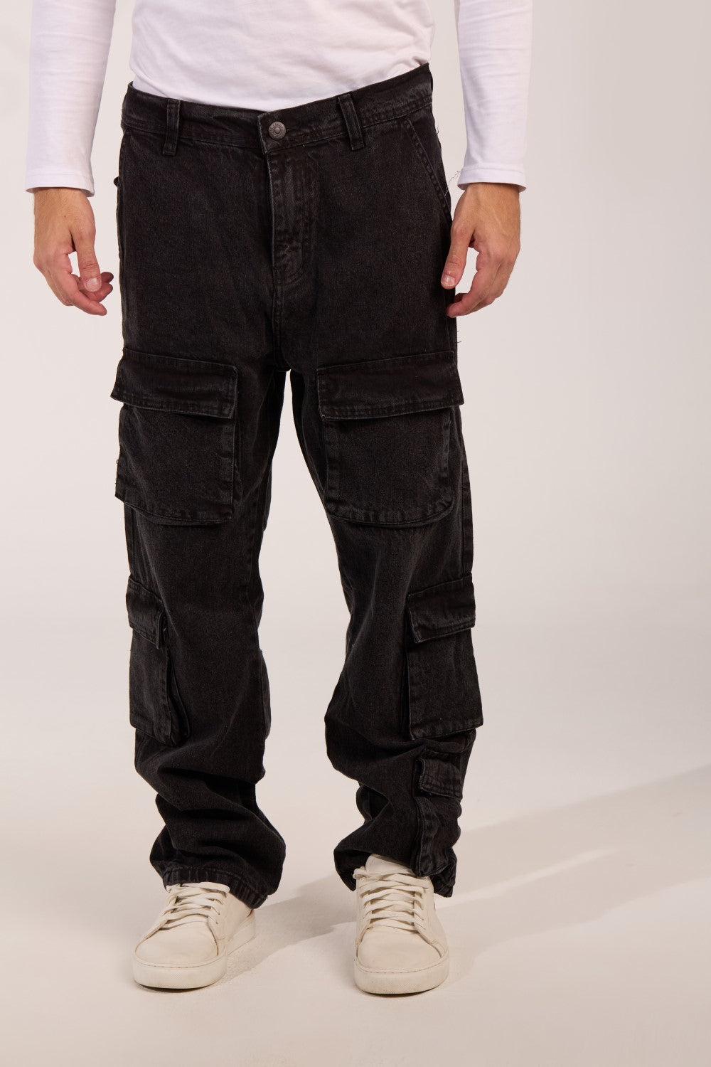 Men's cargo jeans Pants With Pockets And A Modern Design