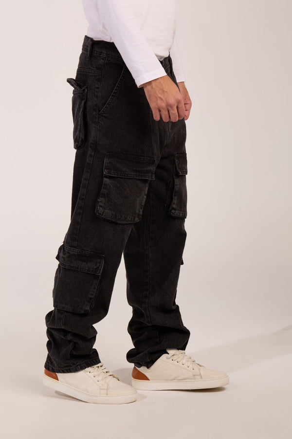 Men's cargo jeans Pants With Pockets And A Modern Design