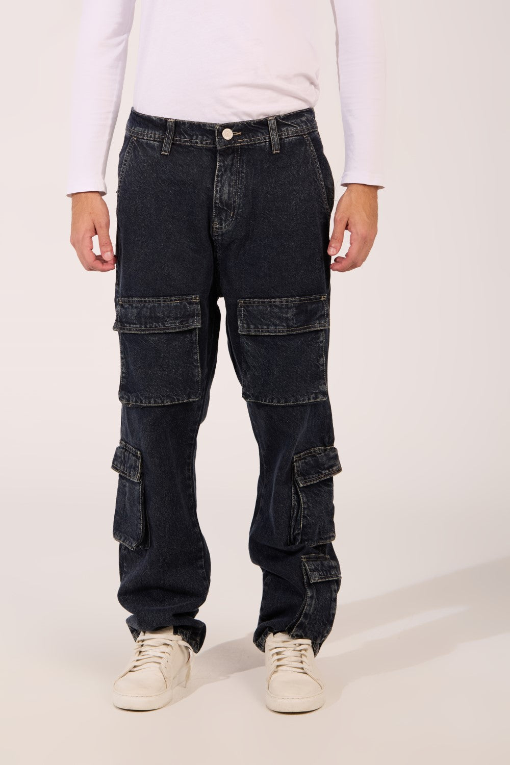Men's cargo jeans Pants With Pockets And A Modern Design