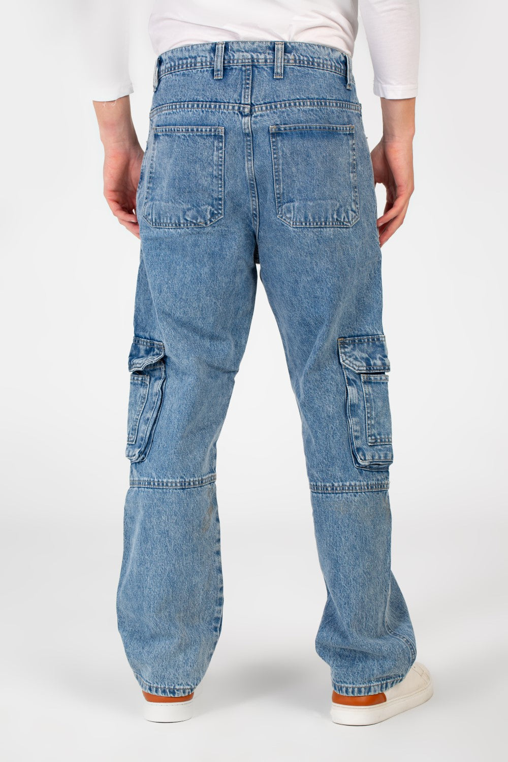 Men's Cargo Jeans Pants With A Modern Fit And Pockets