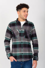 Men's Checked Regular Fit Made Of Soft Material Front Pockets Shirt