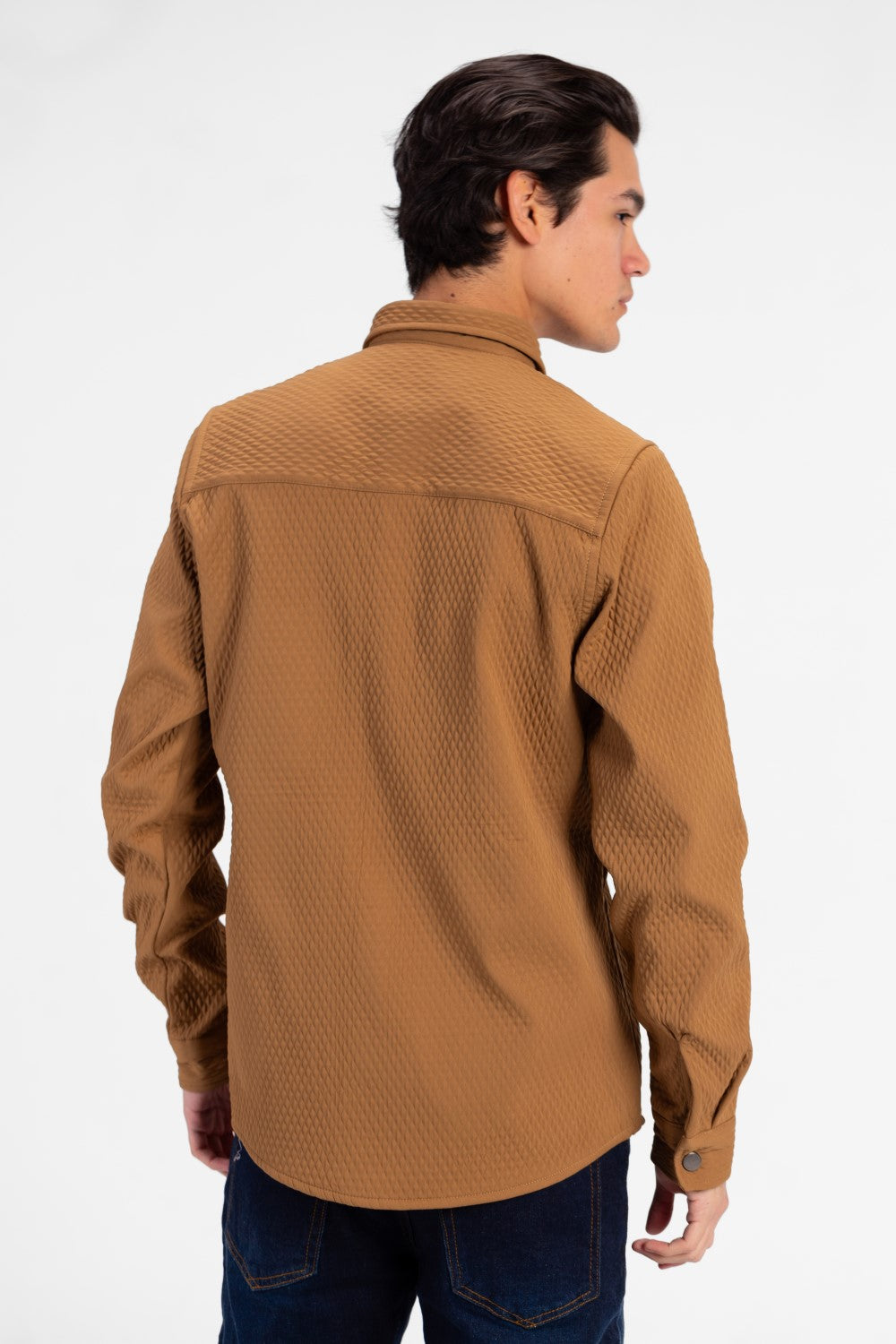 Men's Fur Padded Long Sleeve Shirt Comfortable Material