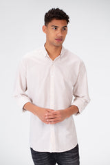 Men's Long Sleeve Slim Fit Striped Shirt