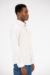 Men's Slim Fit Poplin Button Front Shirt
