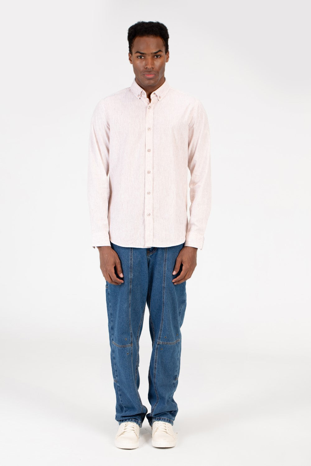 Men's Slim Fit Poplin Button Front Shirt