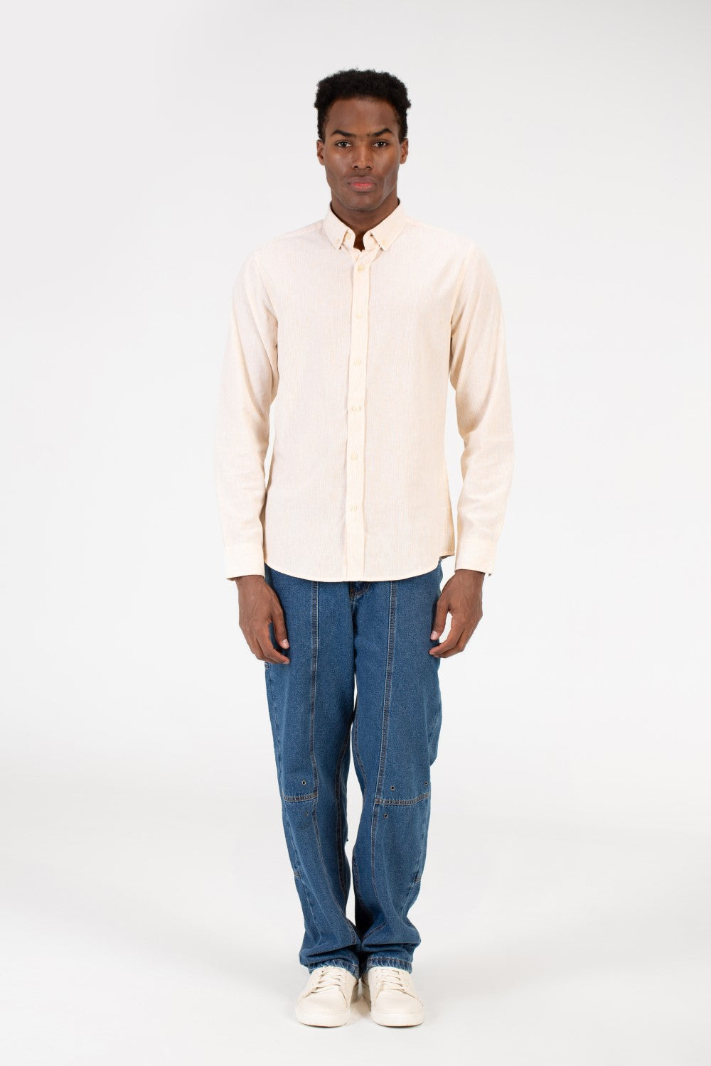 Men's Slim Fit Poplin Button Front Shirt