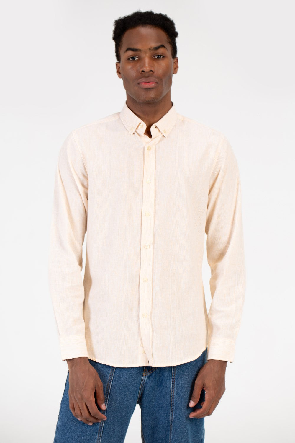 Men's Slim Fit Poplin Button Front Shirt