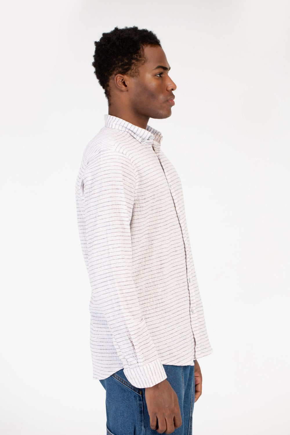 Men's Slim Fit Striped Shirt