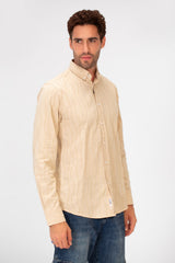 Men's Long Sleeved Striped Slim Fit Shirt In A Comfortable Practical Fit