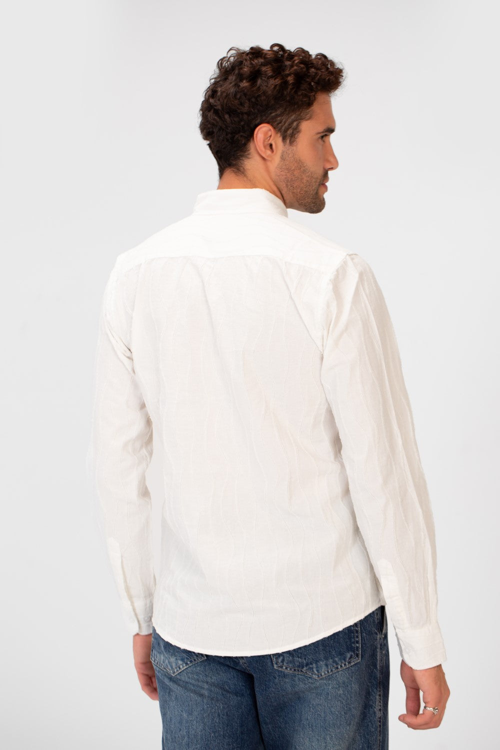 Men's Long Sleeved Striped Slim Fit Shirt In A Comfortable Practical Fit