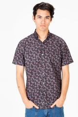 Men's Slim Fit Dotted Half Sleeve Shirt