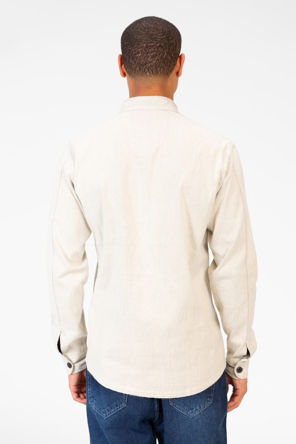 Men's Basic Slim Fit Shirt With Front Pockets