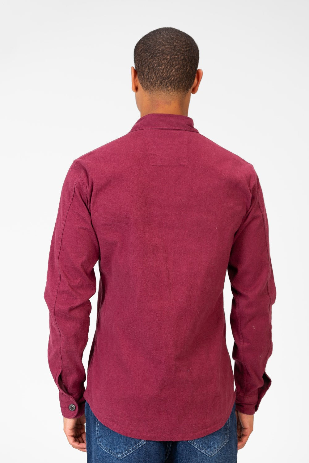 Men's Basic Slim Fit Shirt With Front Pockets