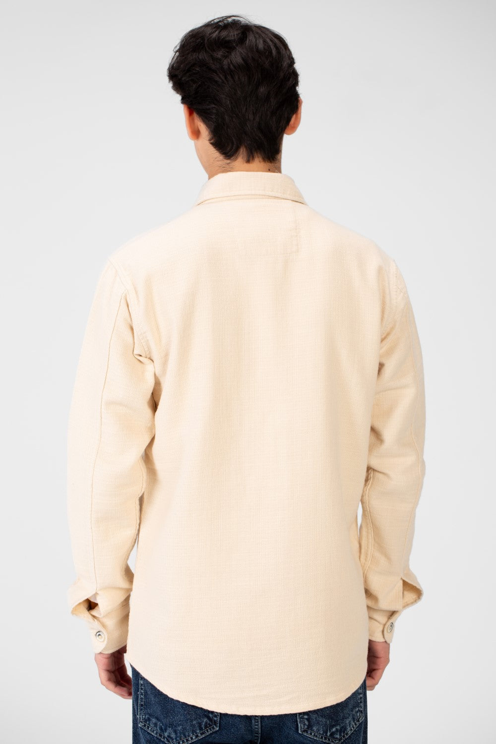 Men's Linen Slim Fit Long Sleeve Shirt