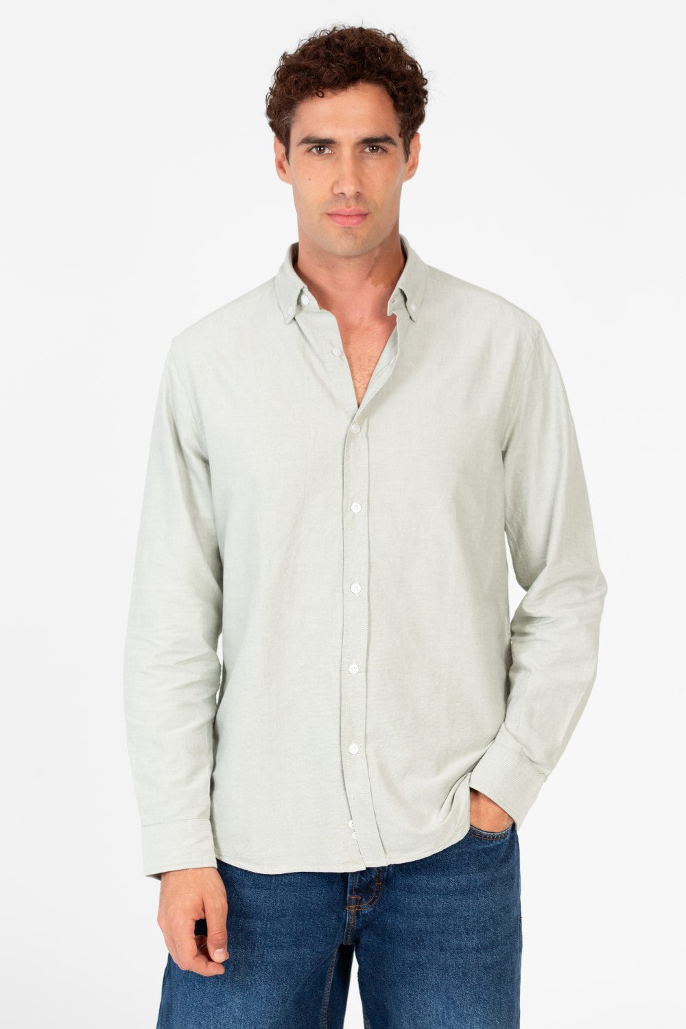 Men's Basic Long Sleeve Regular Fit Shirt
