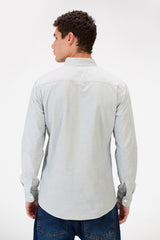 Men's Basic Slim Fit Long Sleeve Shirt