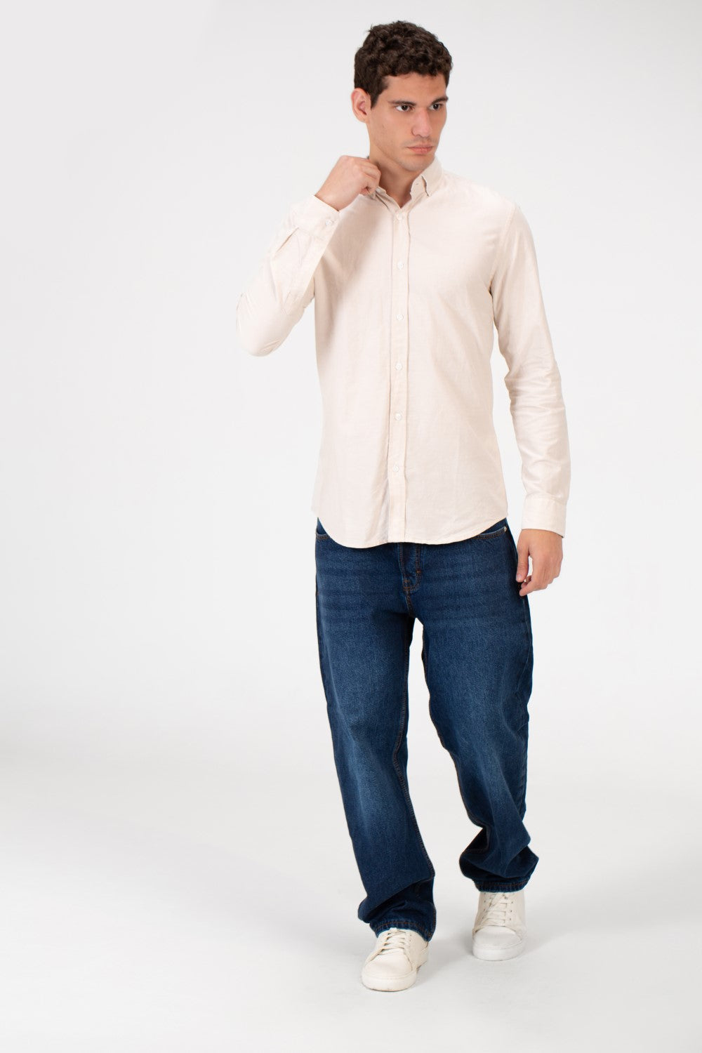 Men's Basic Slim Fit Long Sleeve Shirt