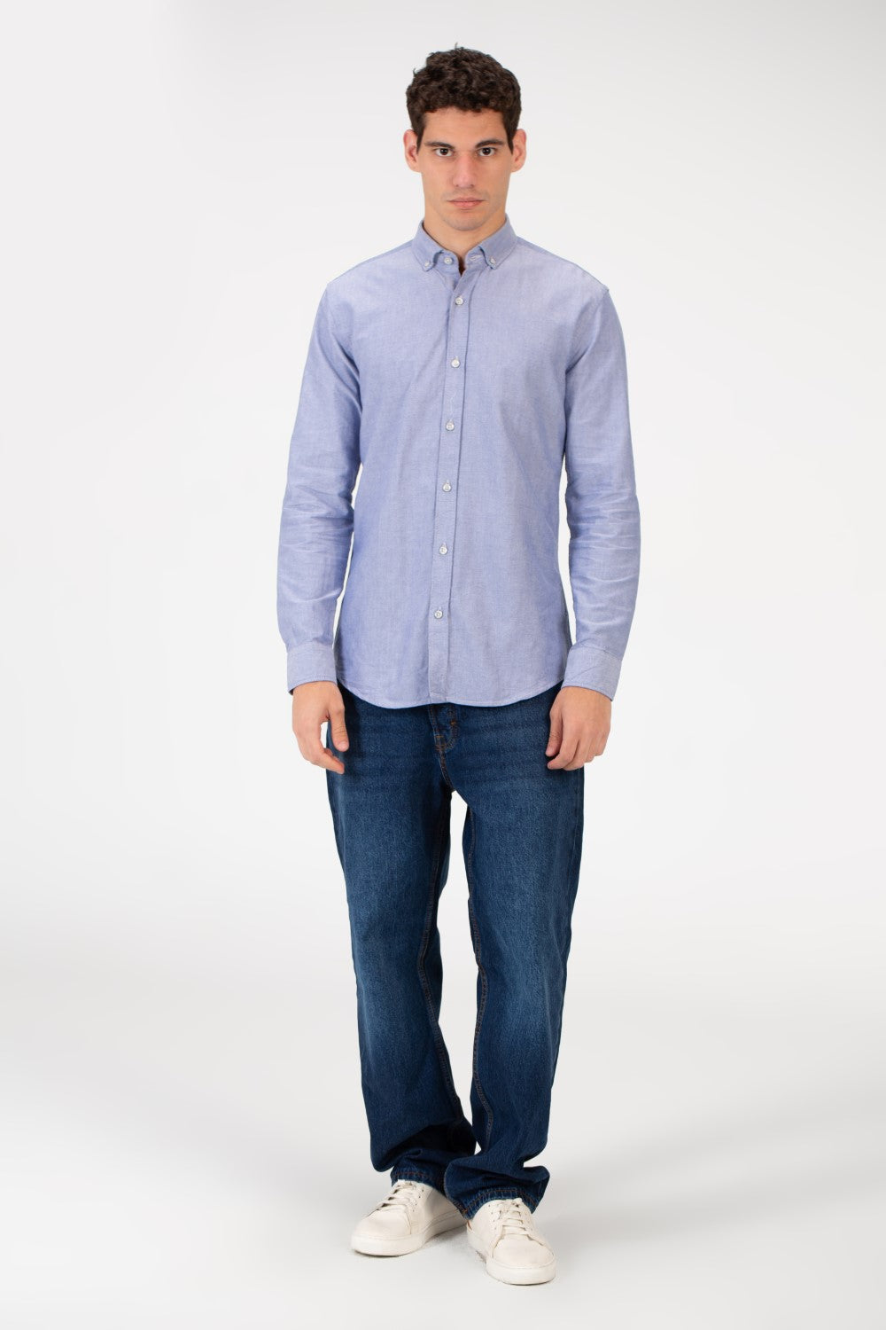 Men's Basic Slim Fit Long Sleeve Shirt