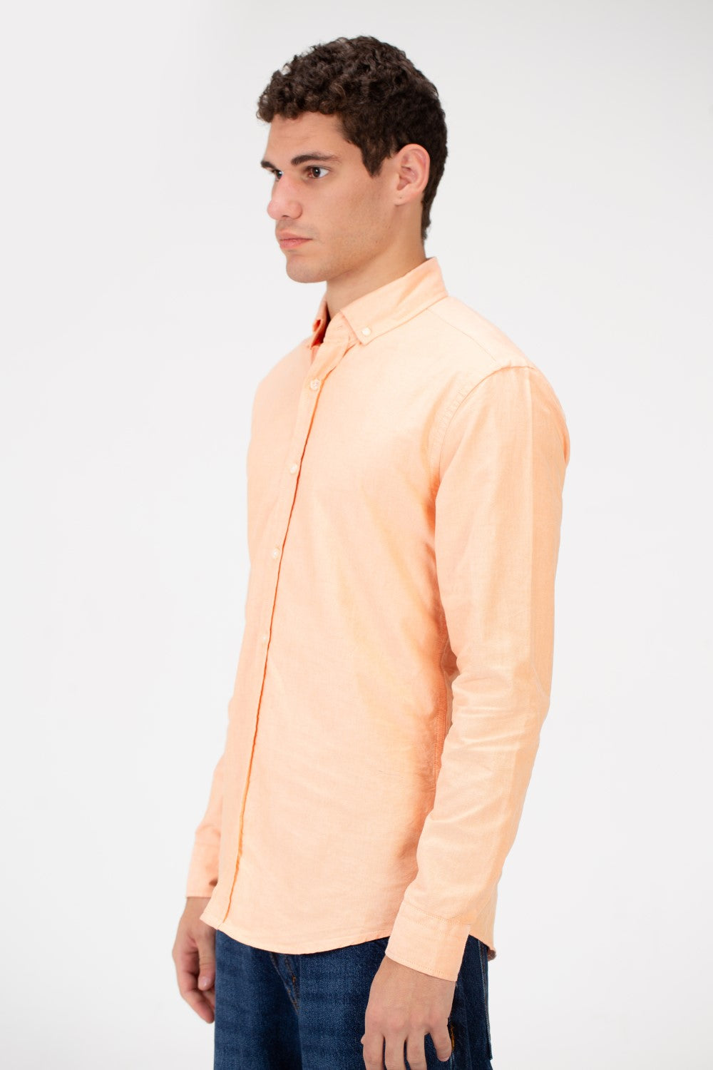 Men's Basic Slim Fit Long Sleeve Shirt