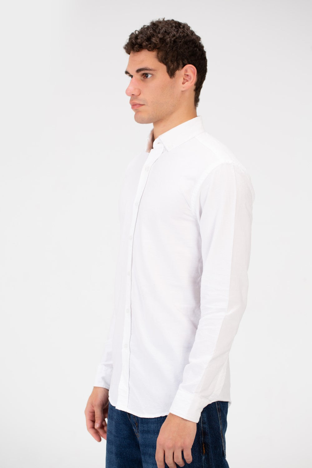 Men's Basic Slim Fit Long Sleeve Shirt