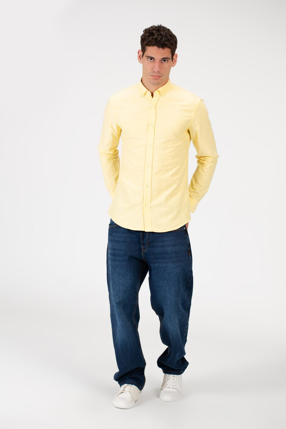 Men's Basic Slim Fit Long Sleeve Shirt