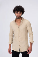 قميص رجالي سادة من خامة صيفية تناسب الاستخدام اليومي وألوان أساسية