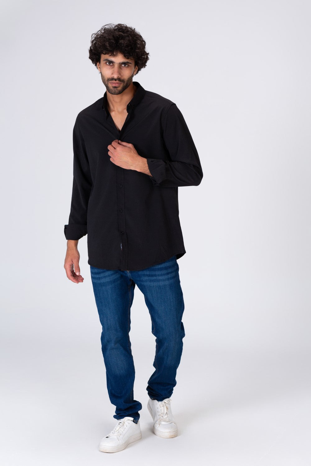 Mens Regular Fit Basic Plain Shirt With Comfortable Material