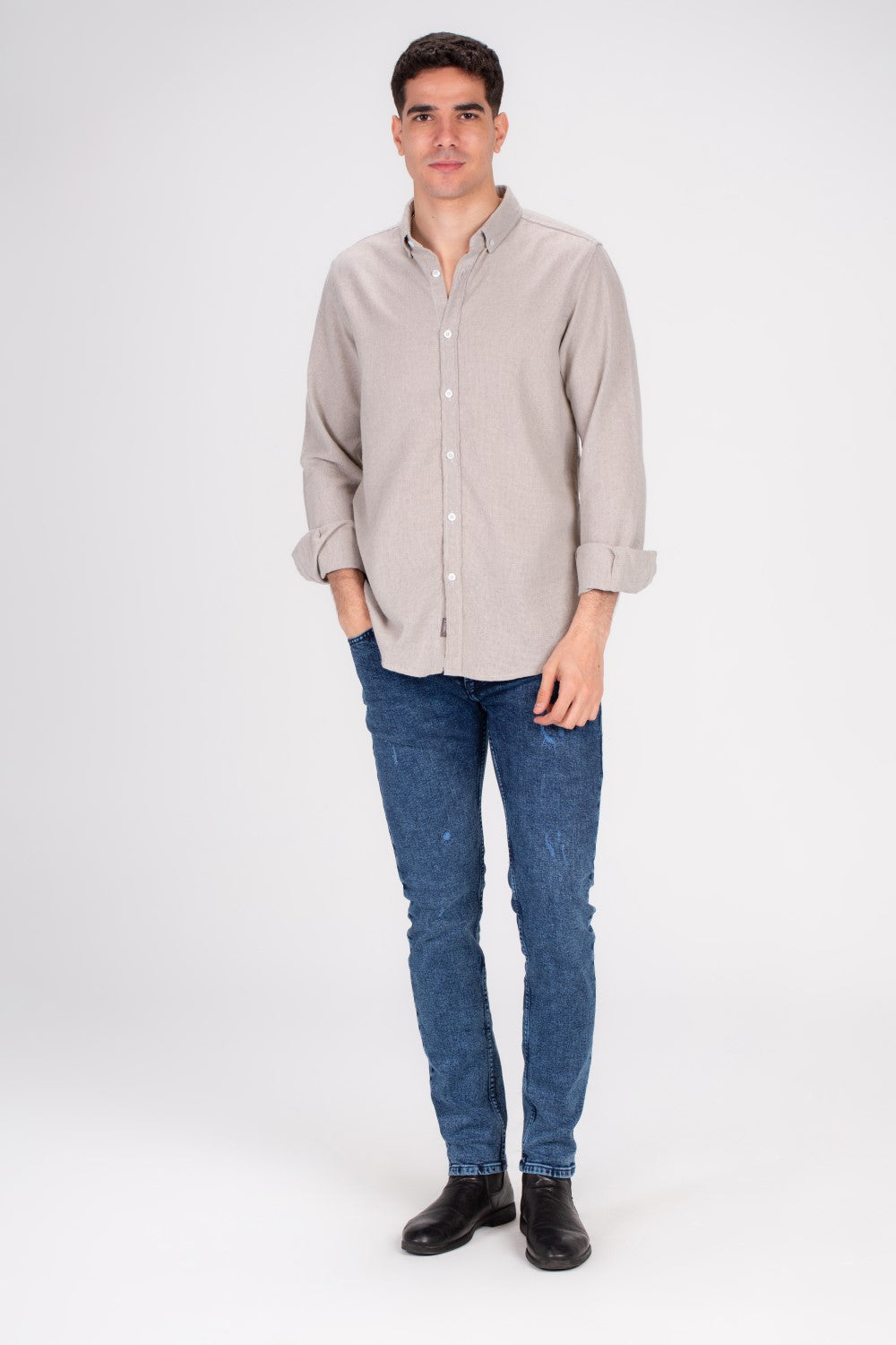 Men's Classic Long Sleeves Regular Fit Made Of Comfort Cotton Shirt Perfect For Casual Days Or A Night Out With Friends