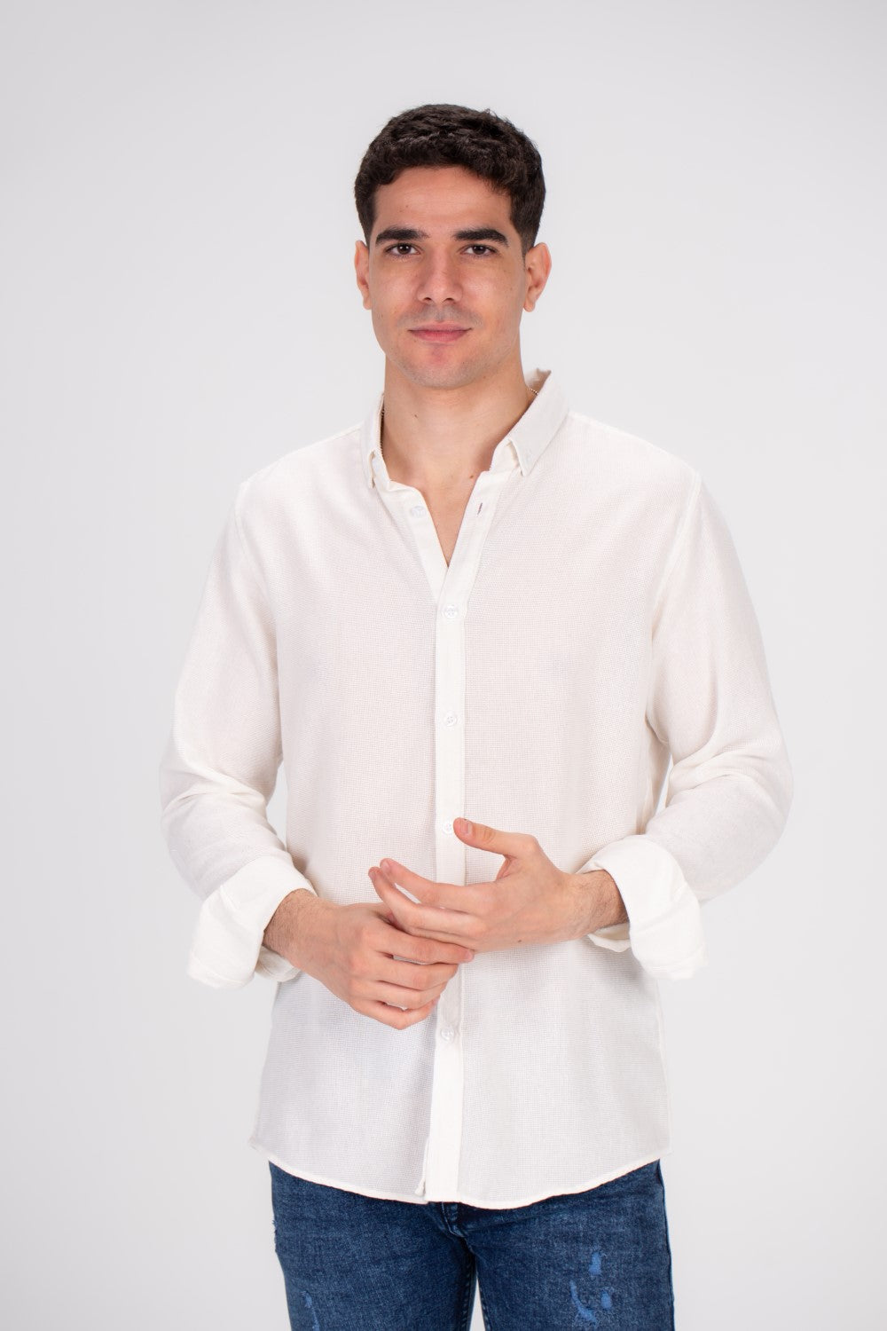 Men's Classic Long Sleeves Regular Fit Made Of Comfort Cotton Shirt Perfect For Casual Days Or A Night Out With Friends