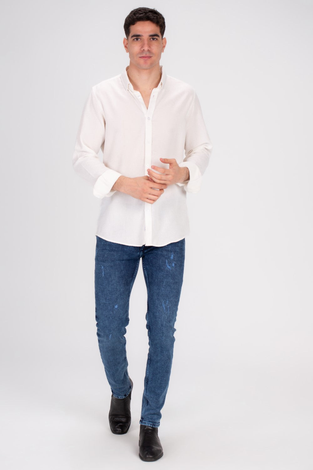 Men's Classic Long Sleeves Regular Fit Made Of Comfort Cotton Shirt Perfect For Casual Days Or A Night Out With Friends