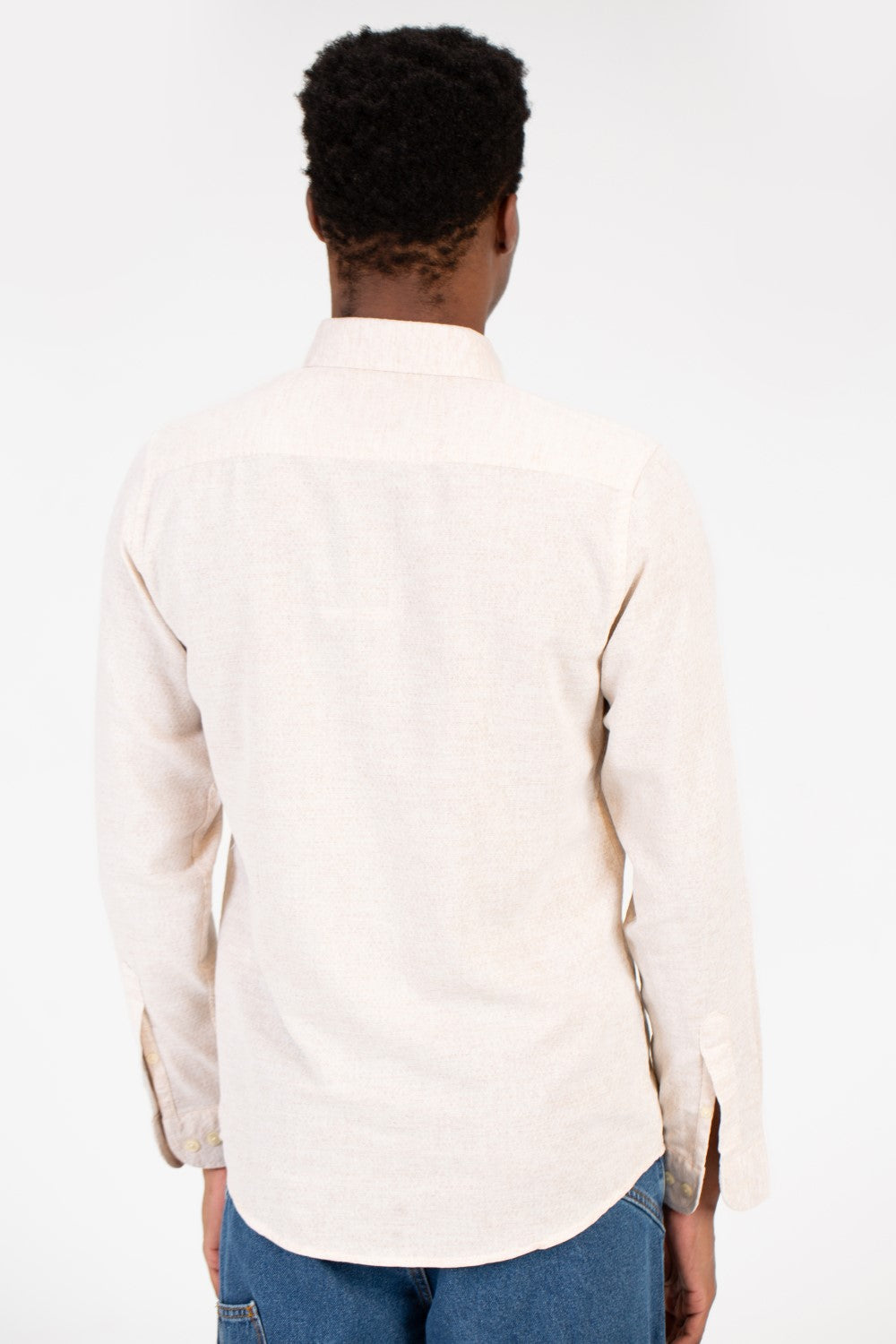 Men's Basic Slim Fit Poplin Long Sleeve Shirt
