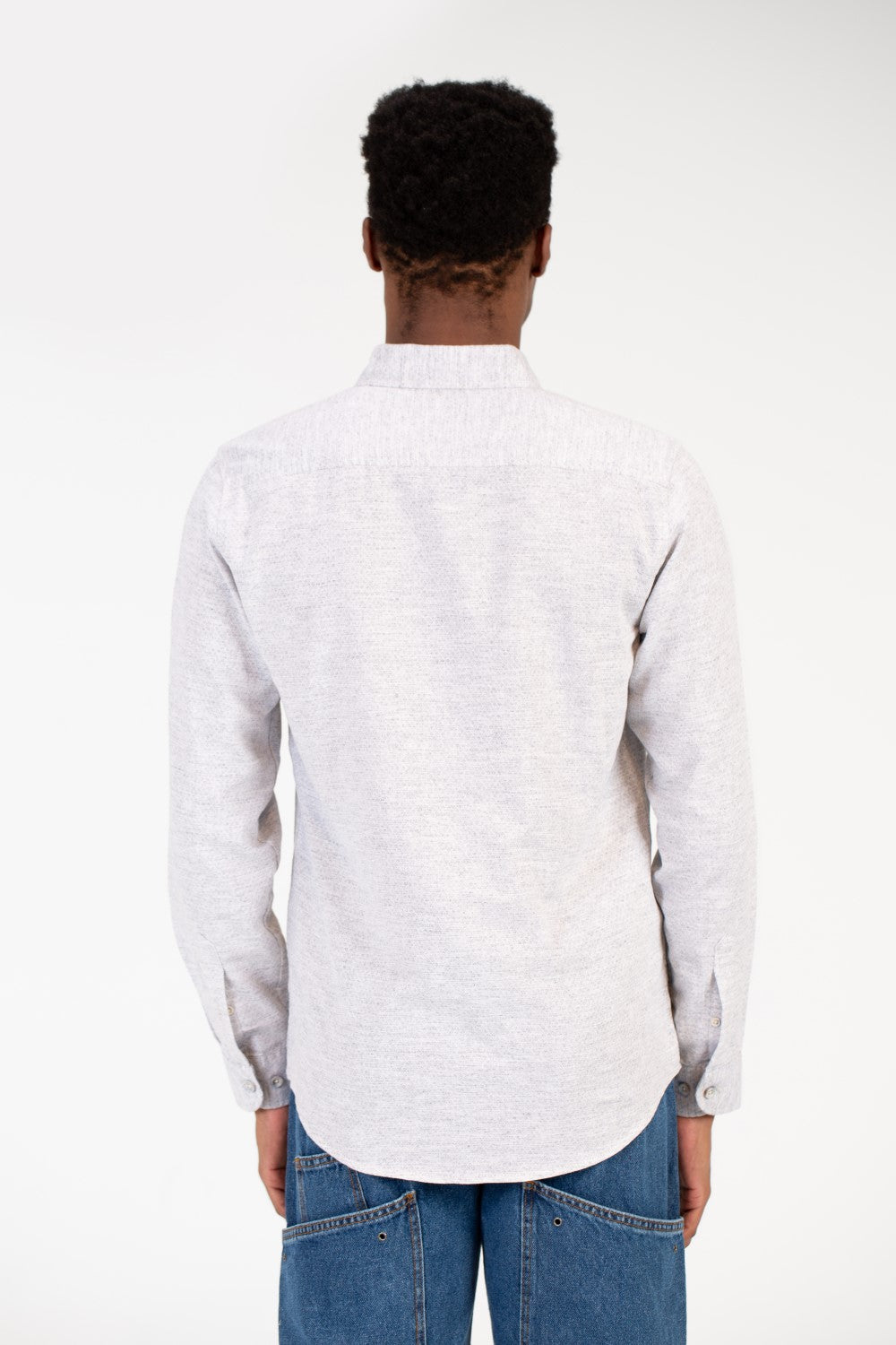 Men's Basic Slim Fit Poplin Long Sleeve Shirt