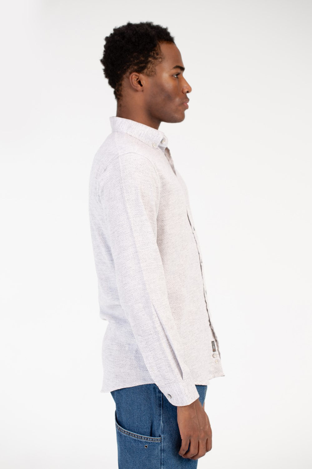 Men's Basic Slim Fit Poplin Long Sleeve Shirt