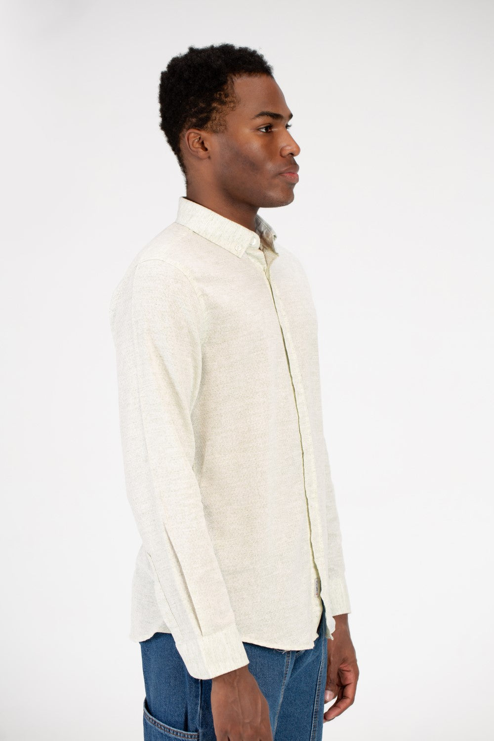 Men's Basic Slim Fit Poplin Long Sleeve Shirt