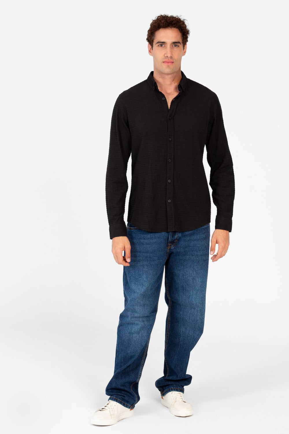 Men's Basic Slim Fit Jakar Shirt