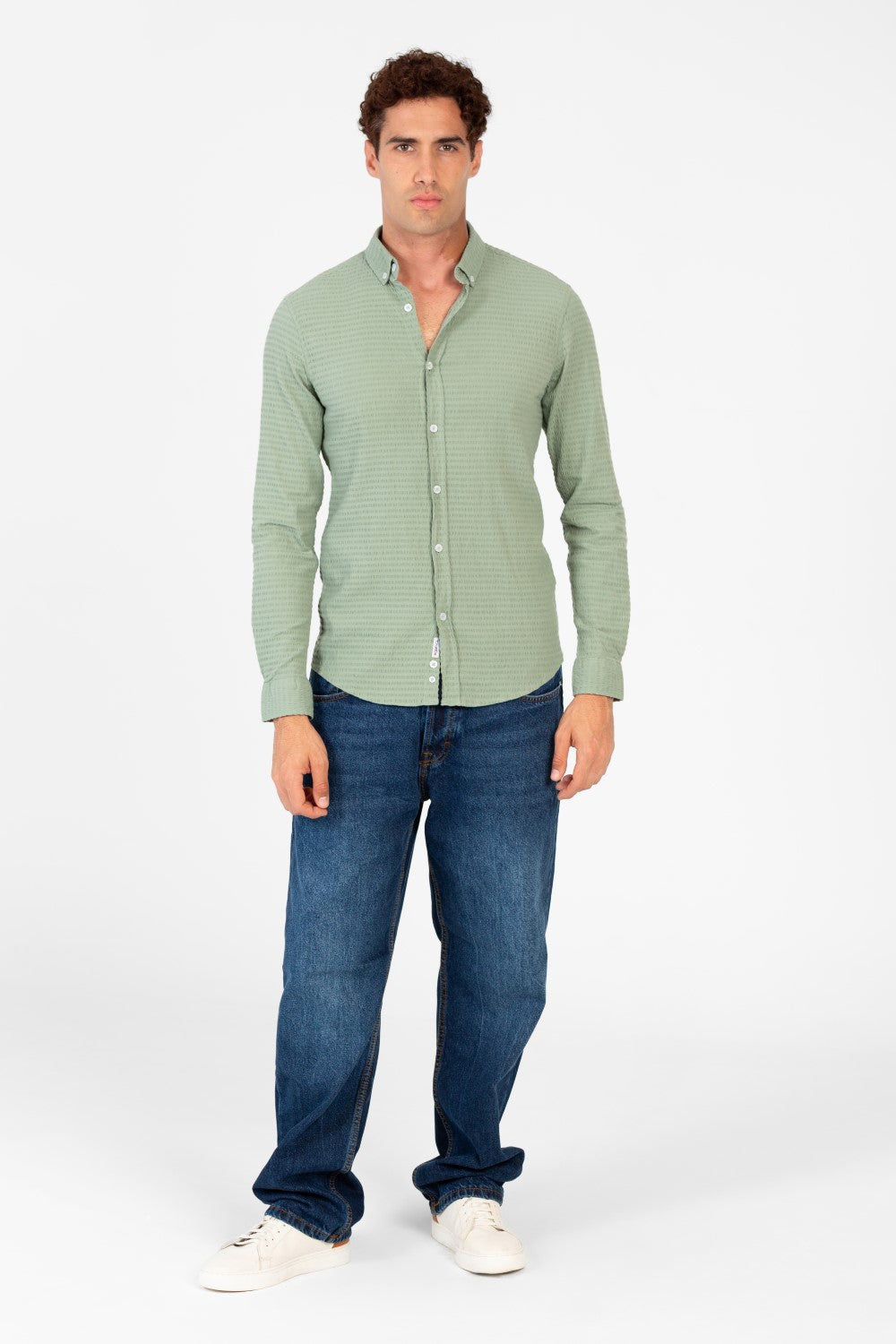 Men's Basic Slim Fit Jakar Shirt