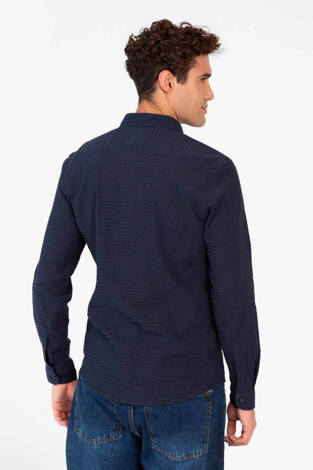 Men's Basic Slim Fit Jakar Shirt