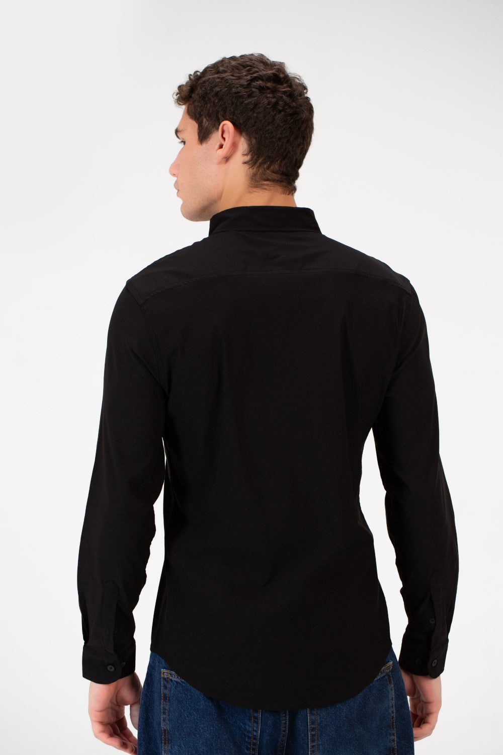 Men's Basic Plain Slim Fit Shirt In Comfortable Material