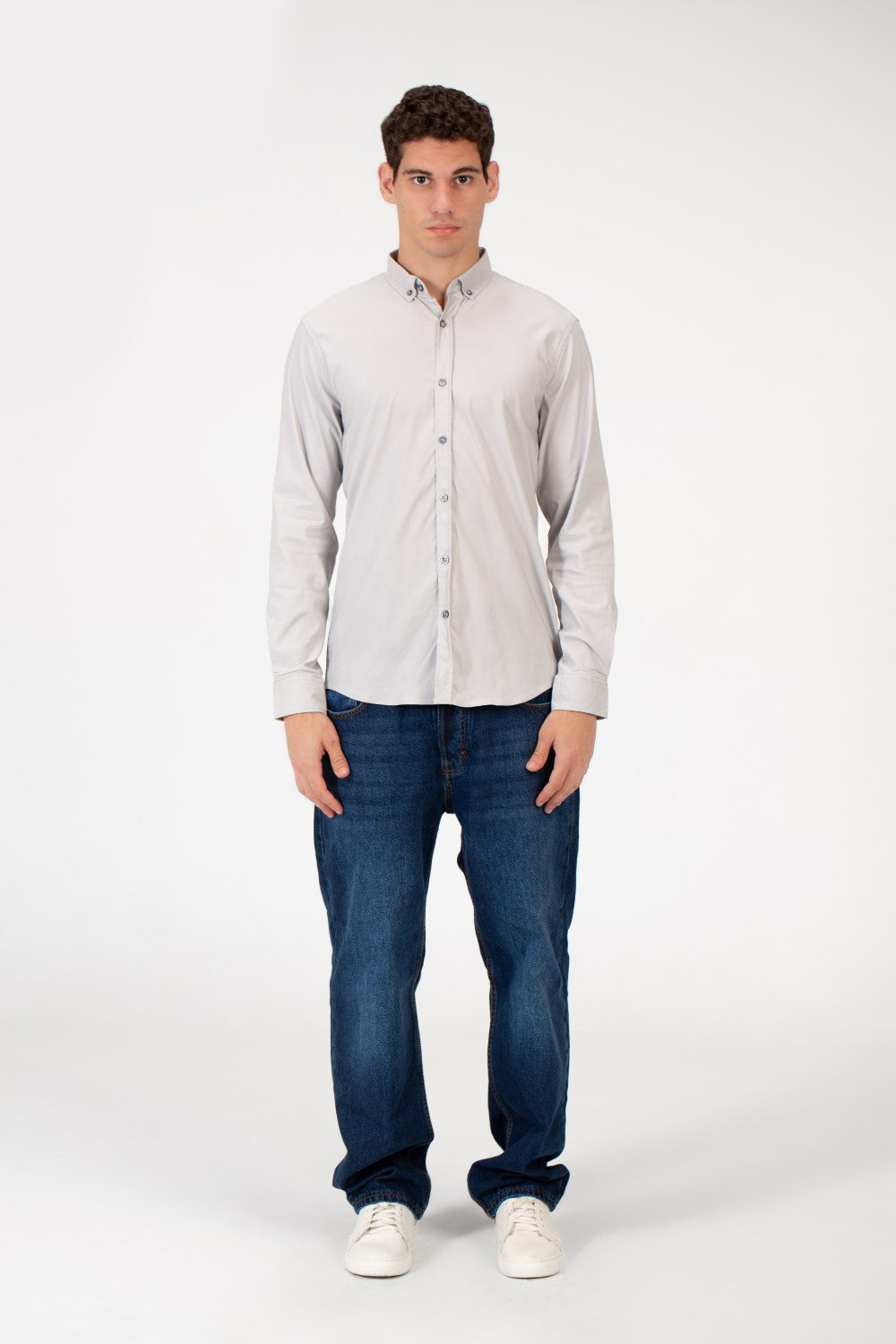 Men's Basic Plain Slim Fit Shirt In Comfortable Material