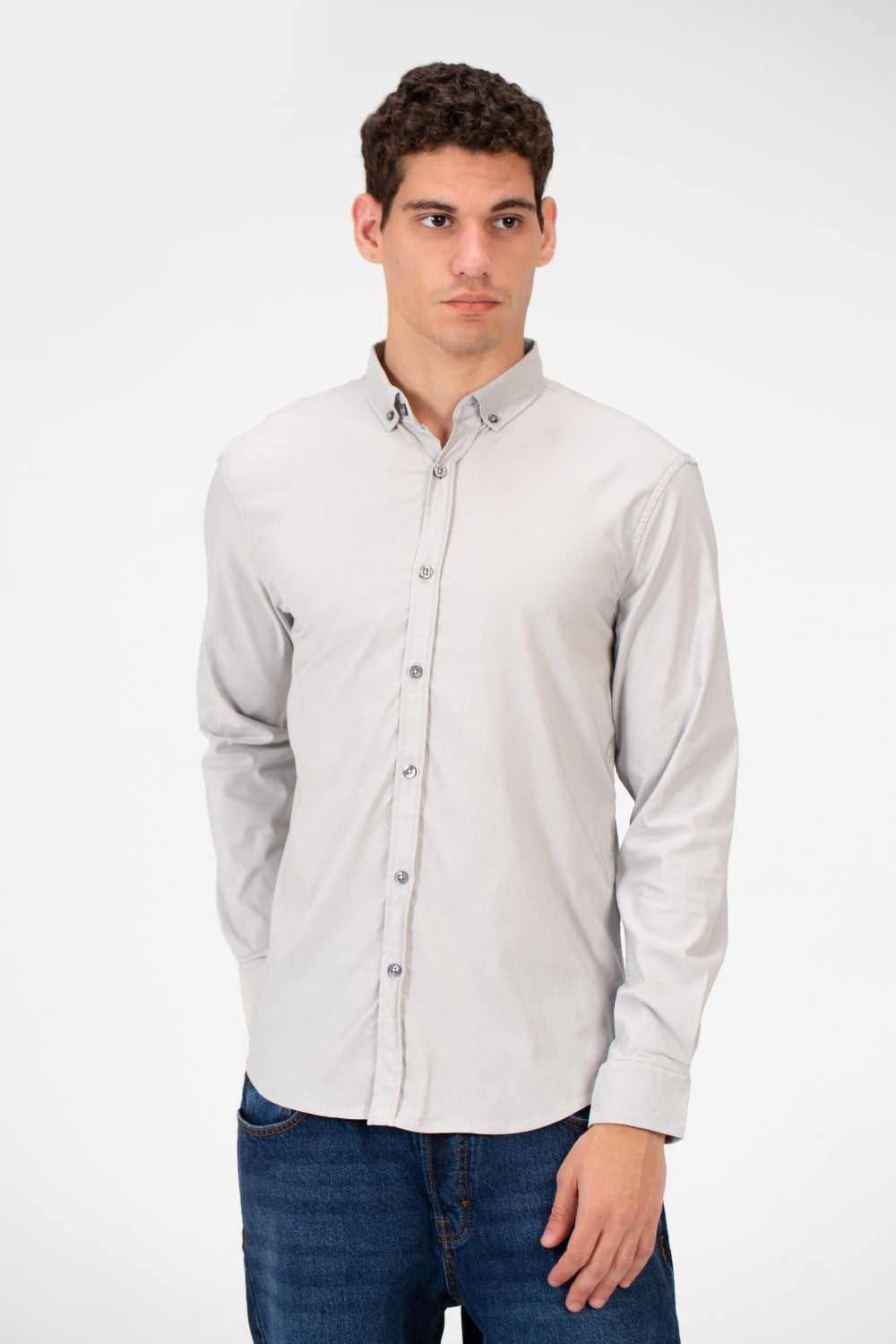 Men's Basic Plain Slim Fit Shirt In Comfortable Material