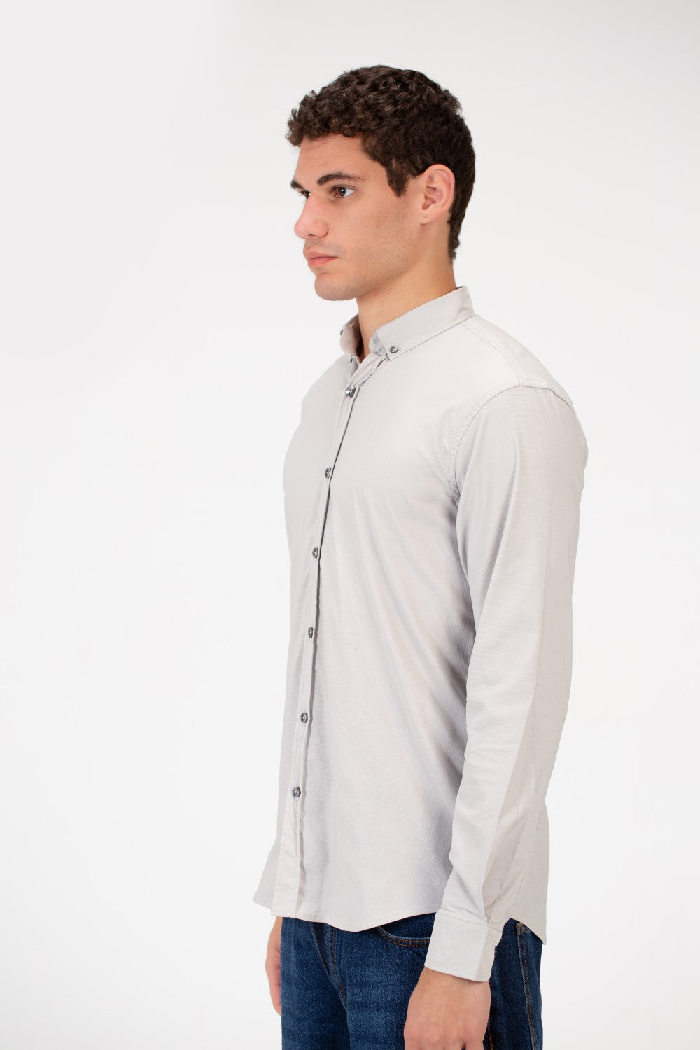 Men's Basic Plain Slim Fit Shirt In Comfortable Material