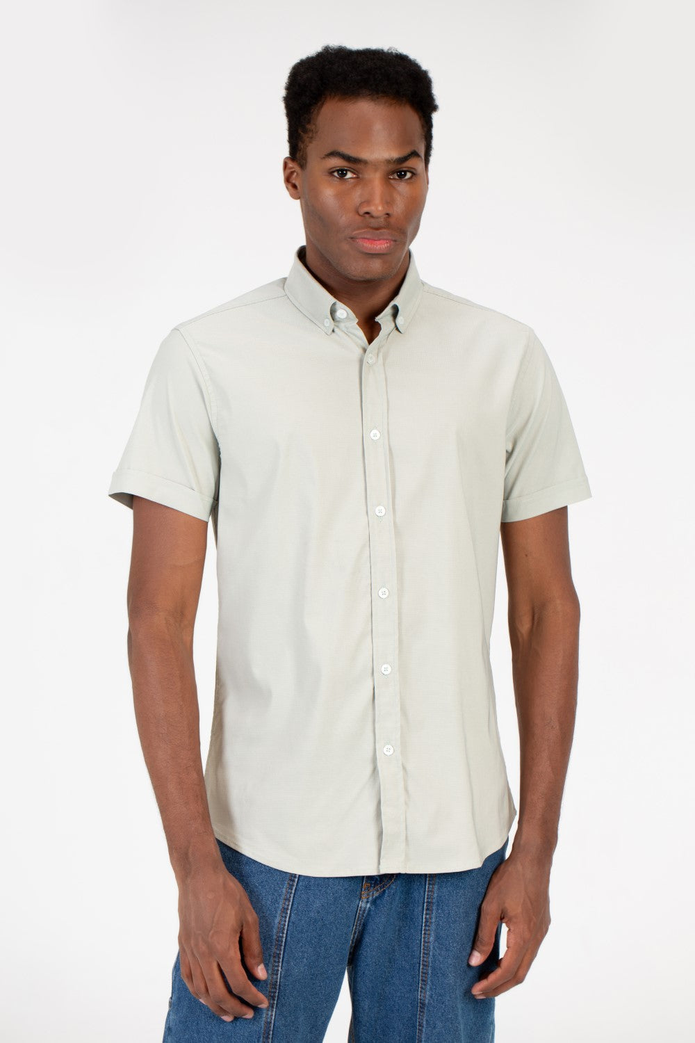 Men's Slim Fit Half Sleeve Shirt