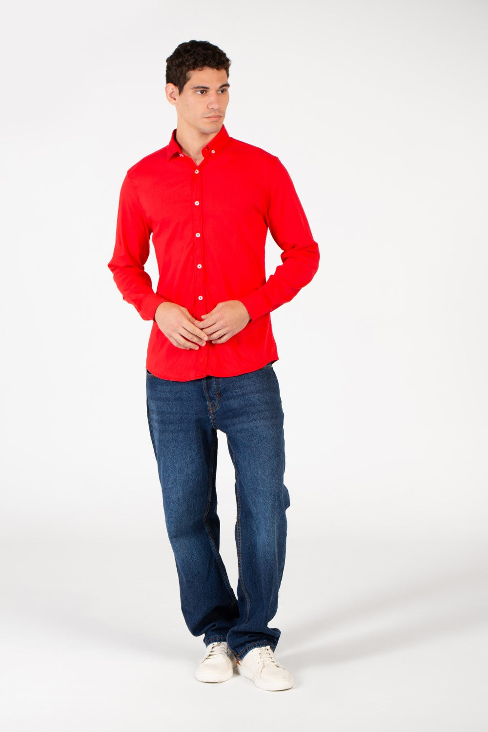 Men's Basic Slim Fit Modern Shirt