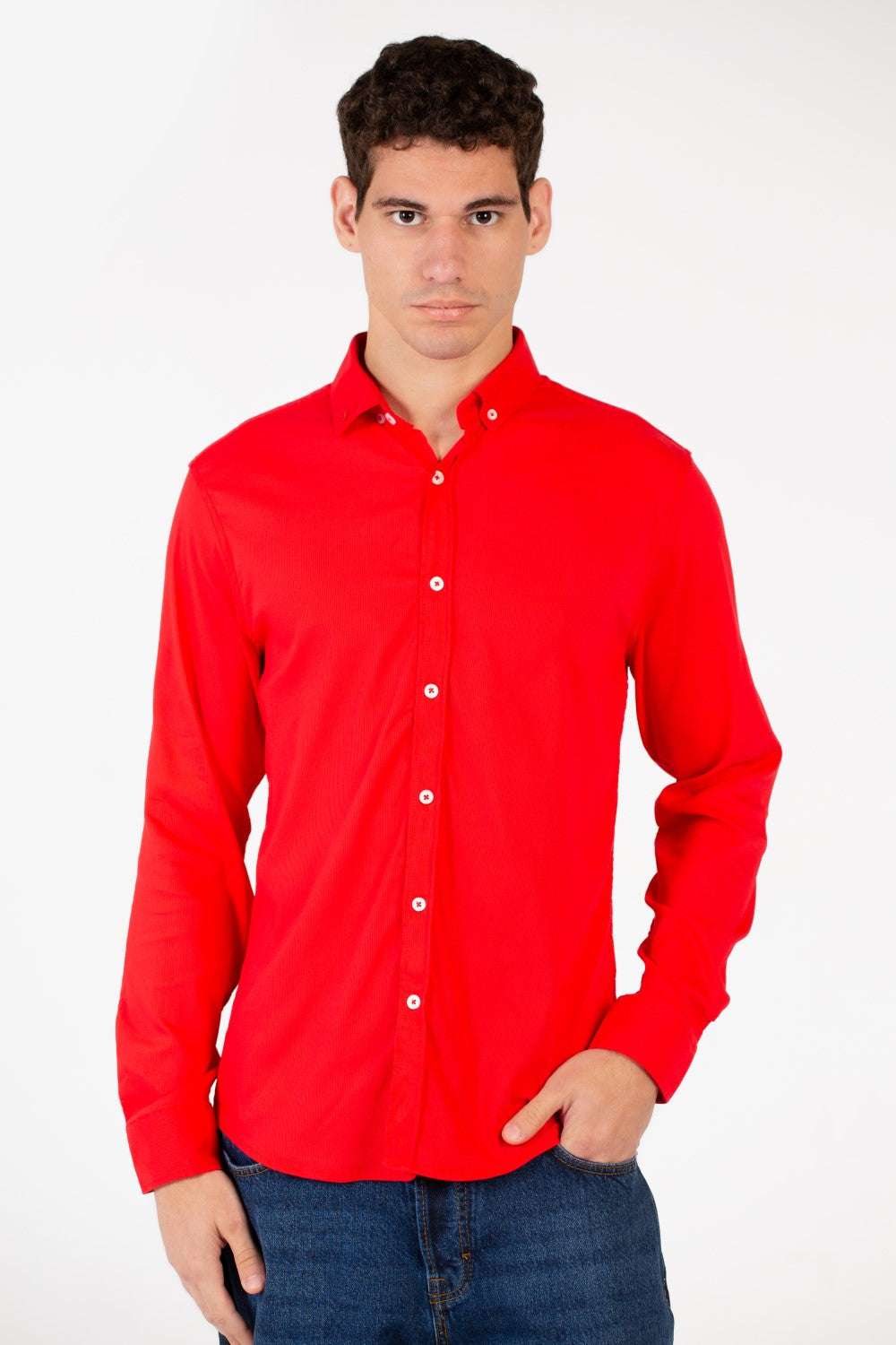 Men's Basic Slim Fit Modern Shirt